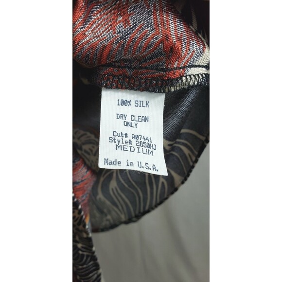 Sky Brand Dress M Multicolor Floral Patent Leather Belt 100% Silk Casual Spring - Picture 8 of 8